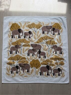 Gingiber Festive Farm Co Elephant Tea Towel Sisterhood Flour Sack Cotton Boho